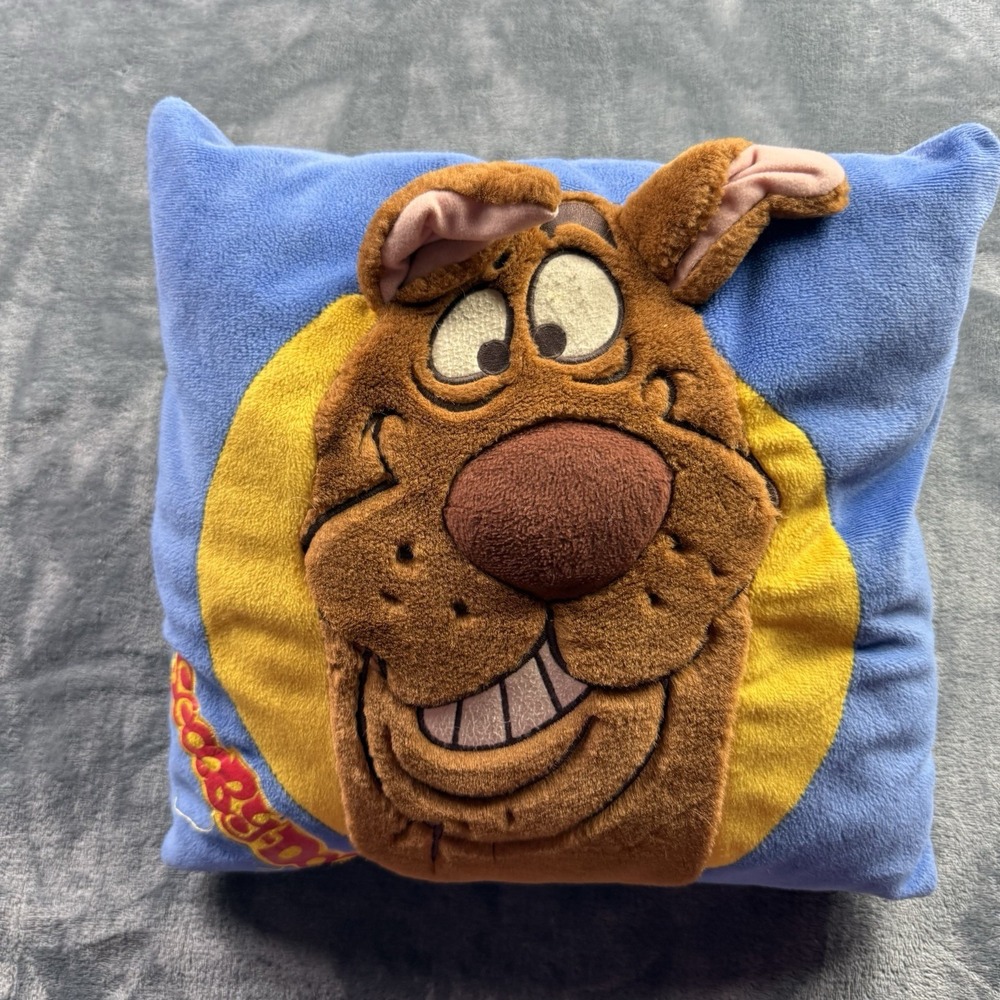 Scooby Doo Cartoon Network 12" 3D Dog Ear Fleece Pillow Bed Throw Couch Vintage